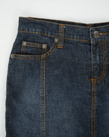 Vintage Y2K 00s Gasoline Flared Denim Maxi Skirt - XS