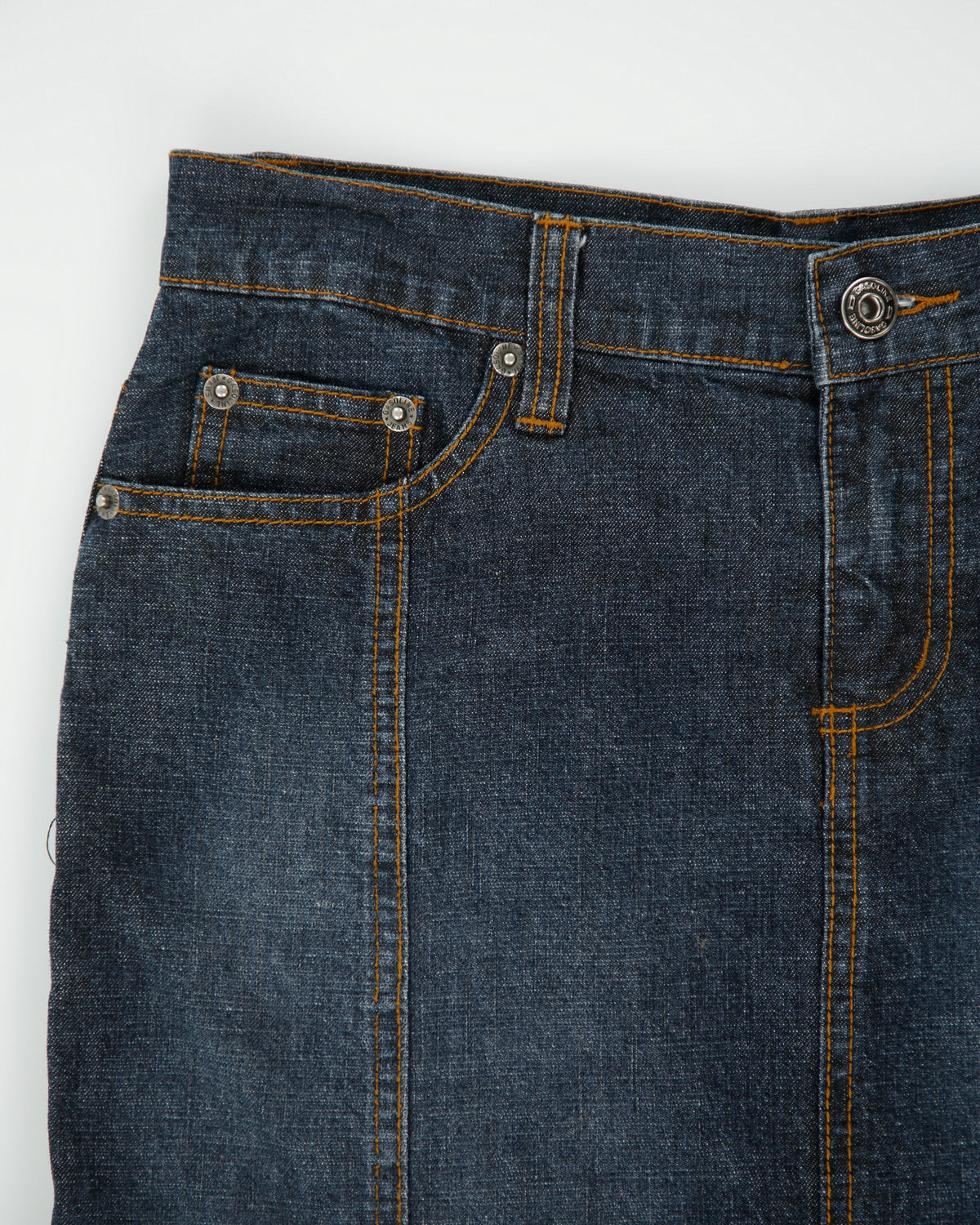 Vintage Y2K 00s Gasoline Flared Denim Maxi Skirt - XS