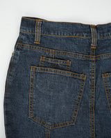 Vintage Y2K 00s Gasoline Flared Denim Maxi Skirt - XS