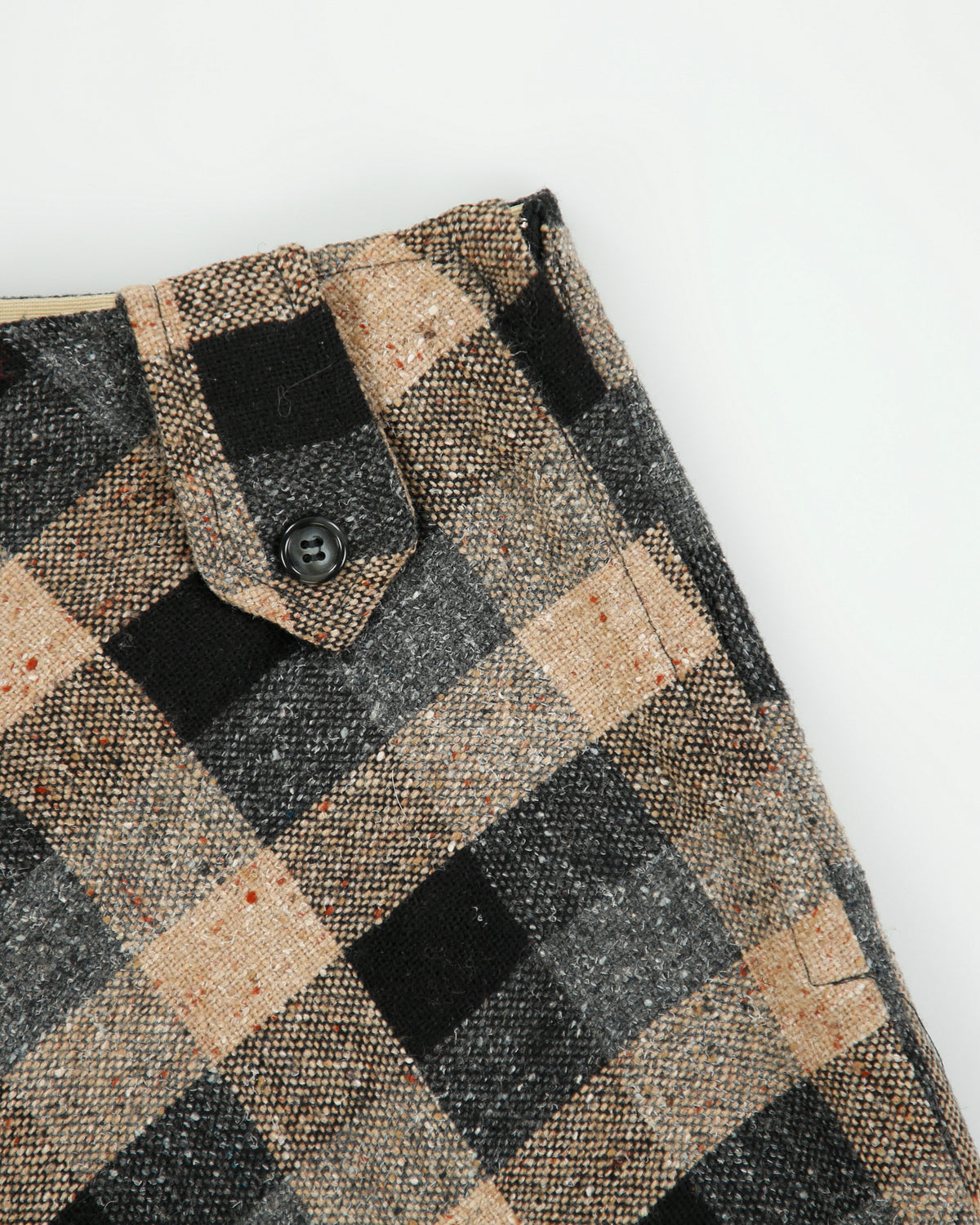Vintage 1970s Sportswear By Casualaire Wool Blend Checked Skirt - XS