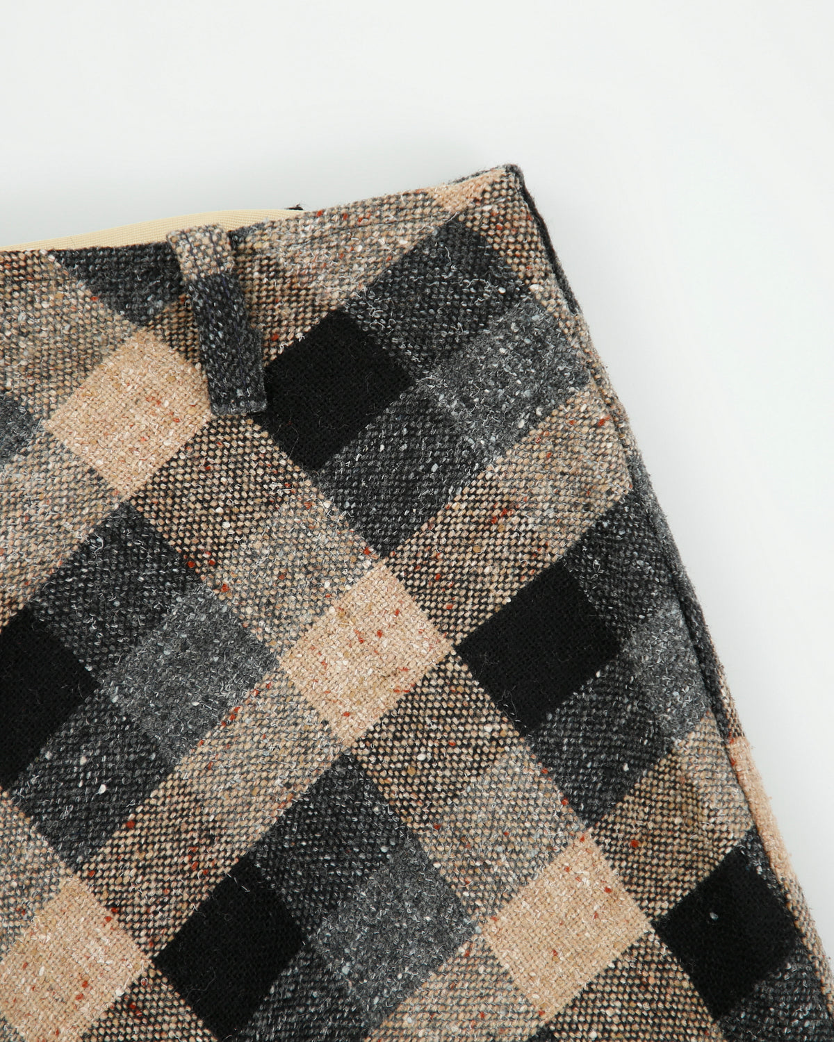Vintage 1970s Sportswear By Casualaire Wool Blend Checked Skirt - XS