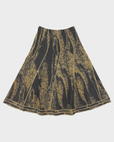 Vintage Y2K 00s Vim Vim Lace Print Panelled A-line Skirt - XXS