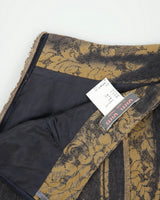 Vintage Y2K 00s Vim Vim Lace Print Panelled A-line Skirt - XXS