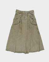 Vintage Y2K 00s Mexx Cargo A-line Maxi Skirt - S