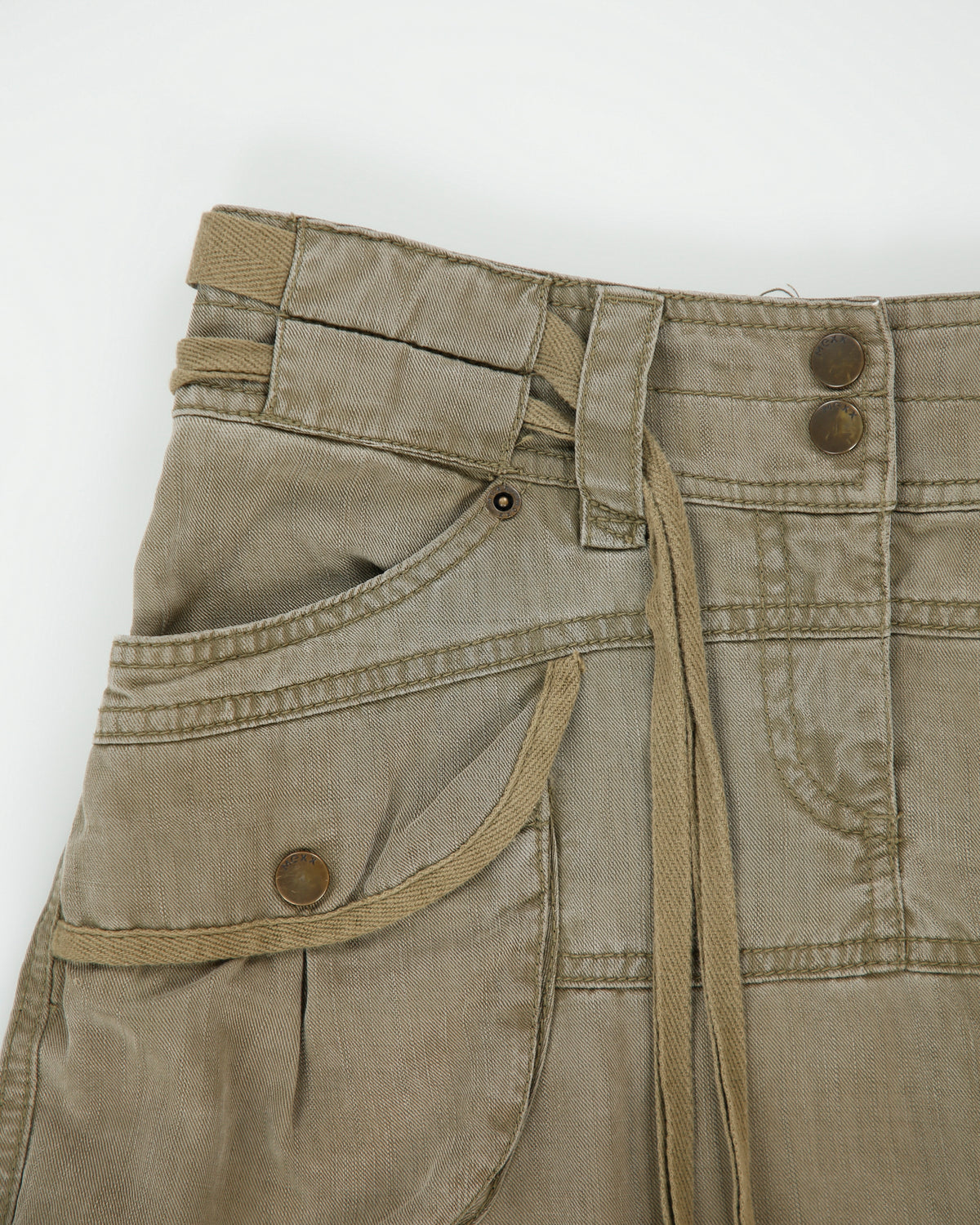 Vintage Y2K 00s Mexx Cargo A-line Maxi Skirt - S