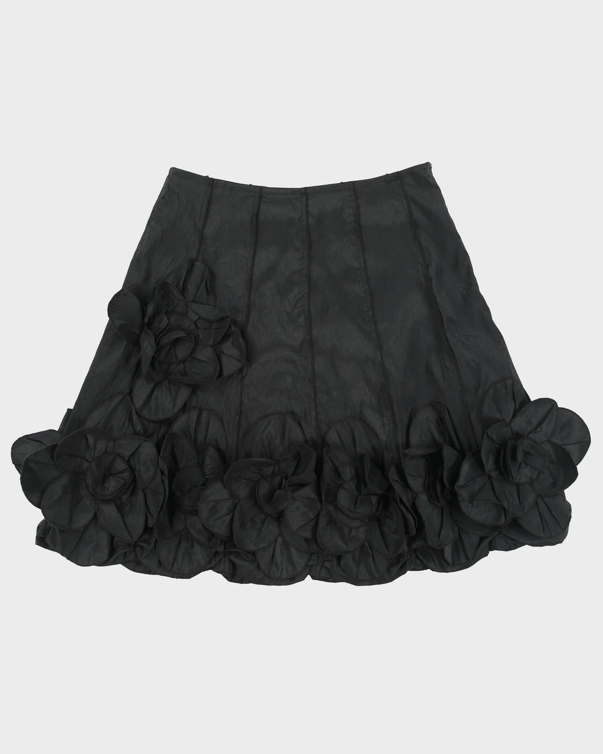 Vintage Y2K 00s Vasteed Floral Applique Panelled Skirt - L