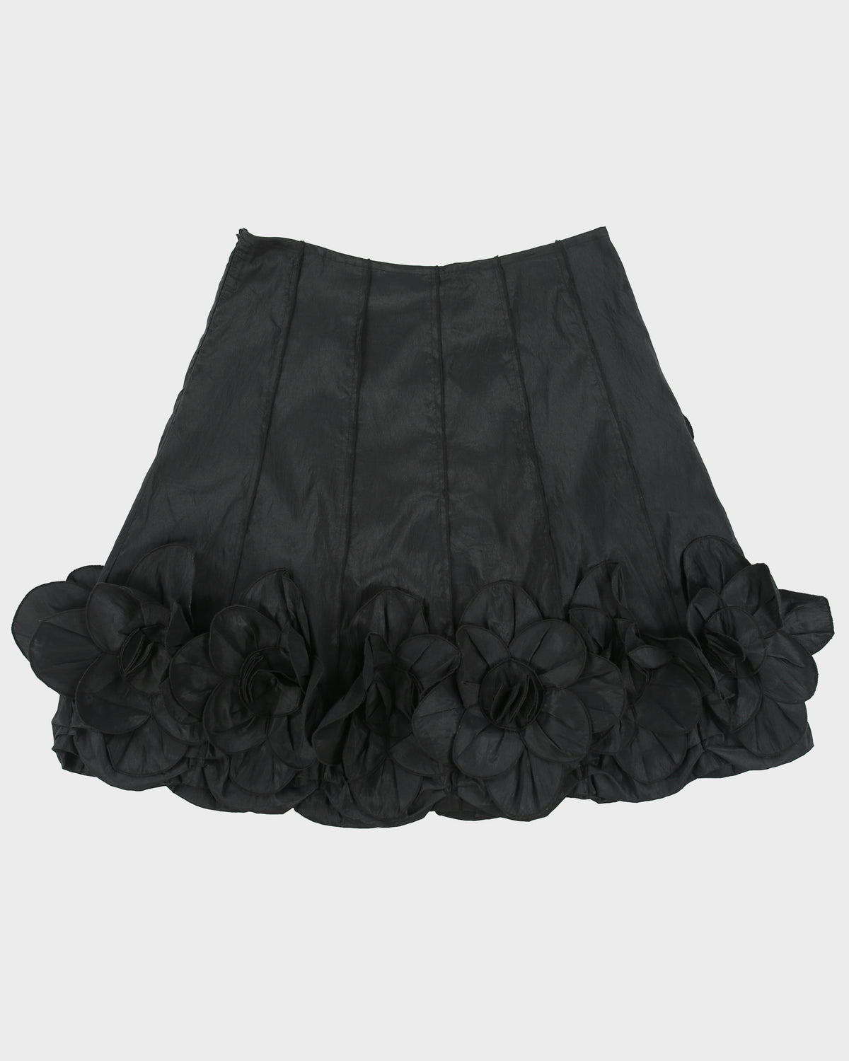 Vintage Y2K 00s Vasteed Floral Applique Panelled Skirt - L