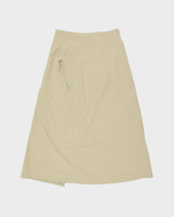 Arc'teryx Veilance Lota Shell Women's Desert Khaki Mid-Calf Technical Wrap Skirt - S