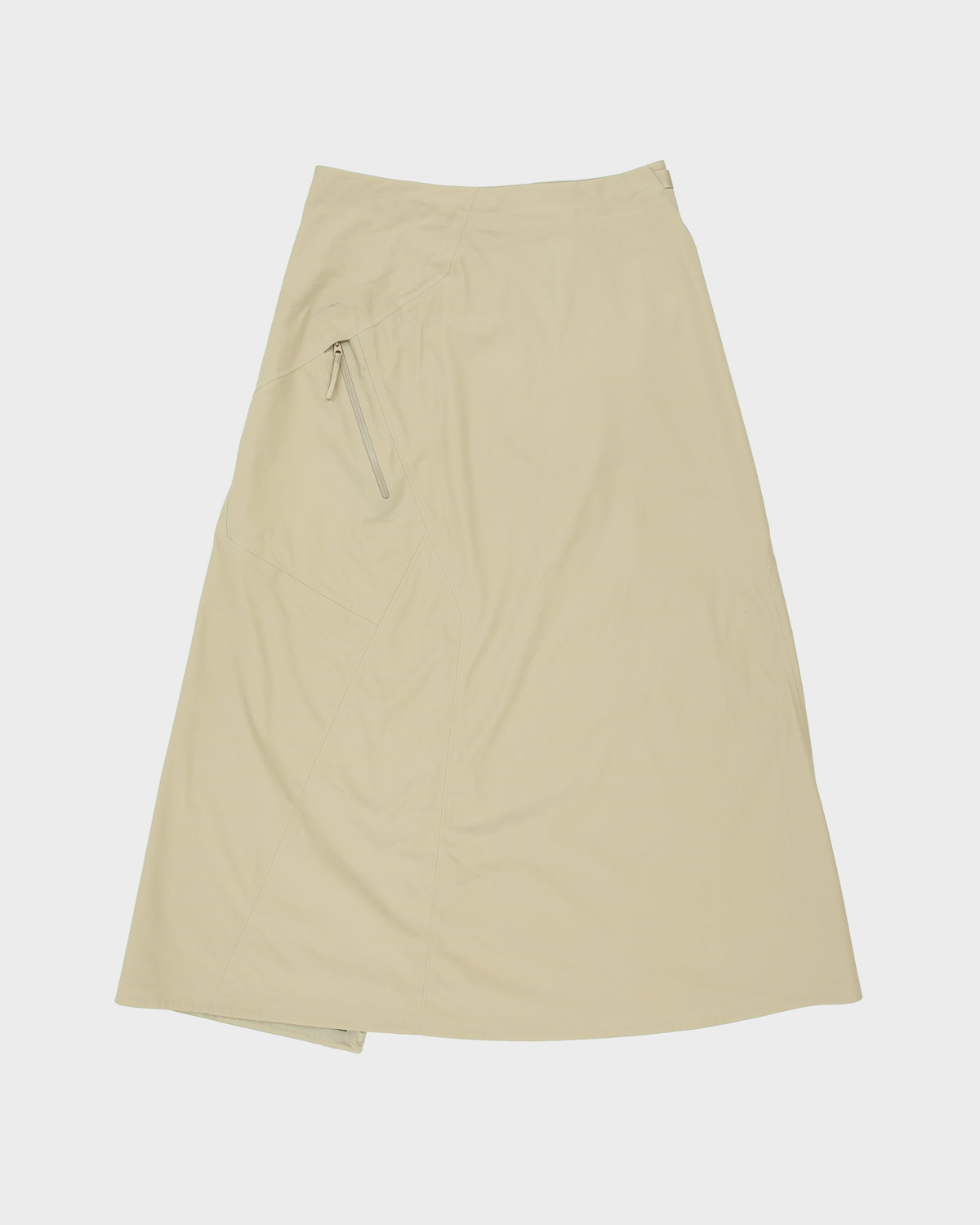 Arc'teryx Veilance Lota Shell Women's Desert Khaki Mid-Calf Technical Wrap Skirt - S