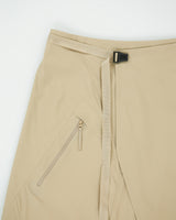 Arc'teryx Veilance Lota Shell Women's Desert Khaki Mid-Calf Technical Wrap Skirt - S