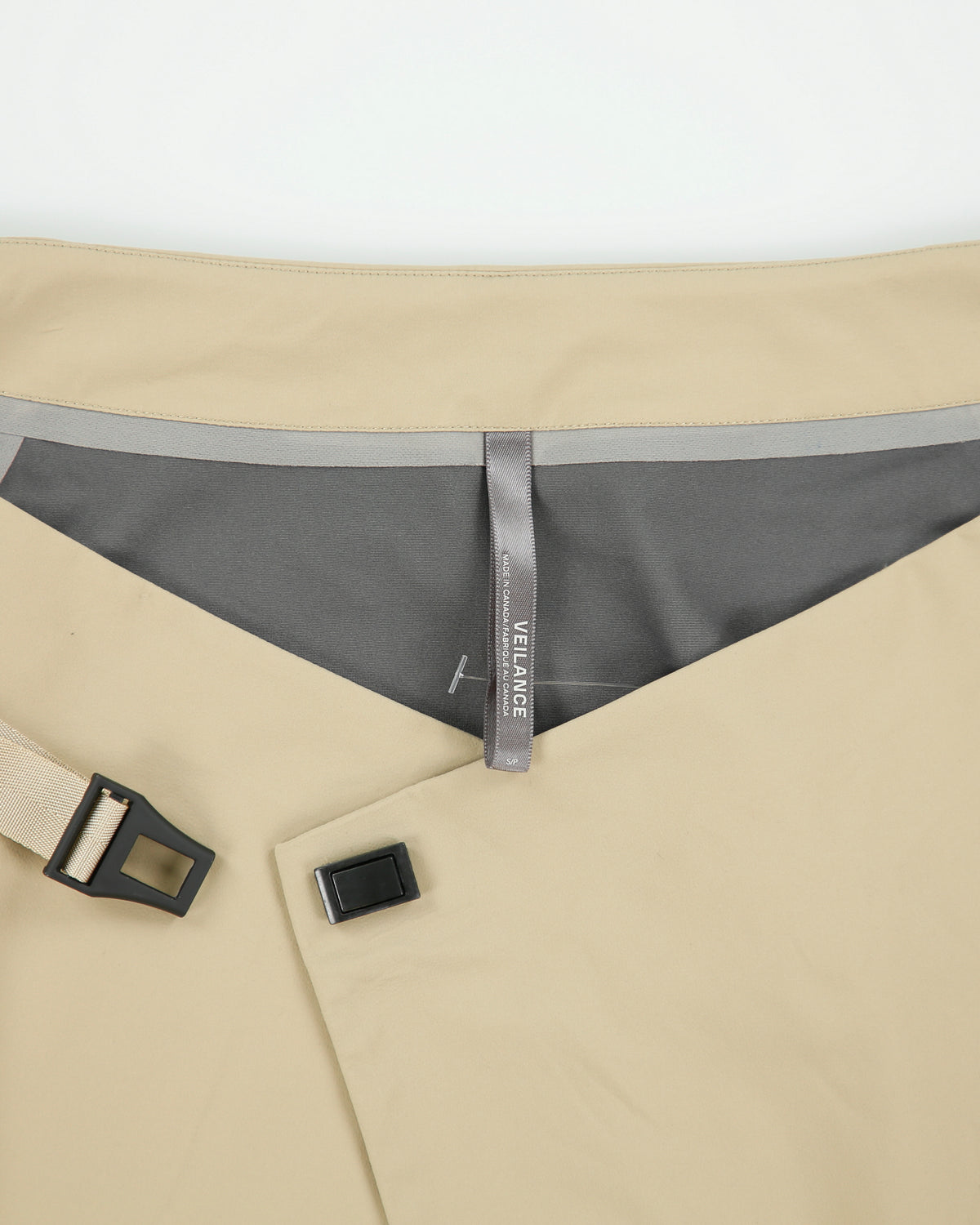Arc'teryx Veilance Lota Shell Women's Desert Khaki Mid-Calf Technical Wrap Skirt - S