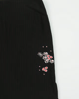 Vintage 1990s Premier Collection Pin Stripe Embroidered Skirt - S