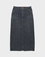 Vintage Y2K 00s Point Zero Dark Wash Denim Maxi Skirt - M