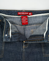 Vintage Y2K 00s Point Zero Dark Wash Denim Maxi Skirt - M