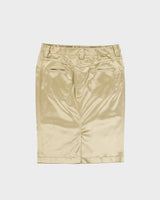 Vintage A/W 2009 Dolce &amp; Gabbana Gold Satin Pencil Skirt - S