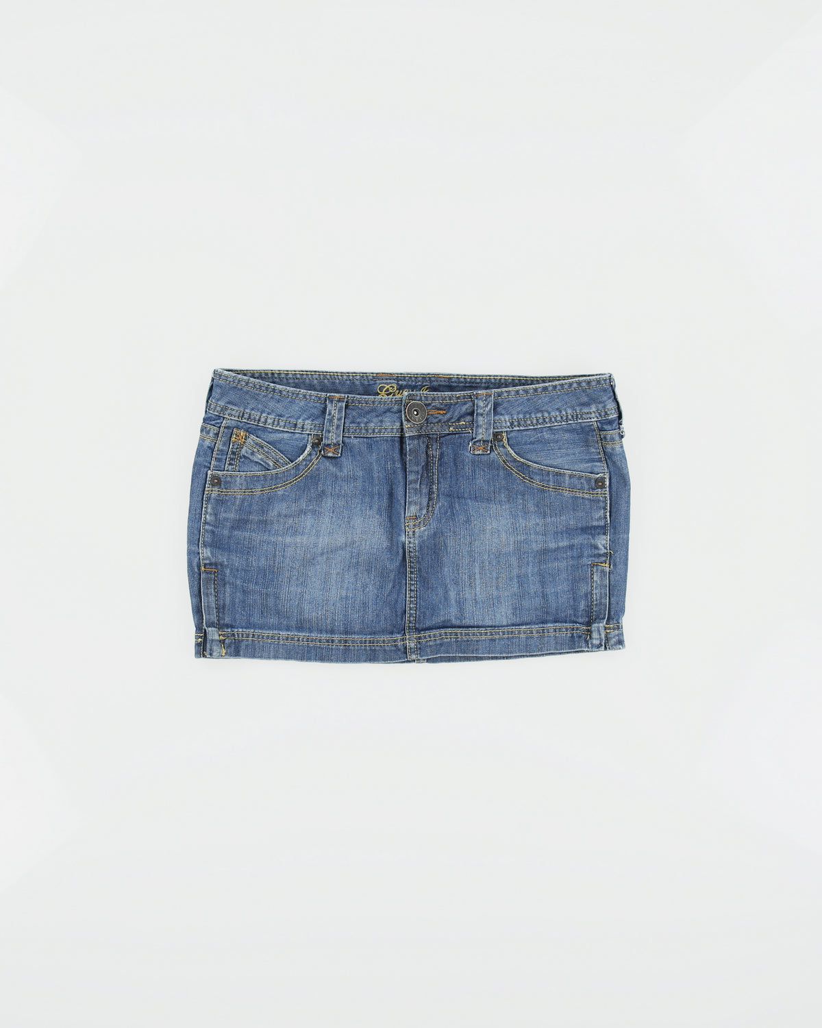 Vintage Y2K 00s Guess Jeans Double Side Zip Denim Mini Skirt - S