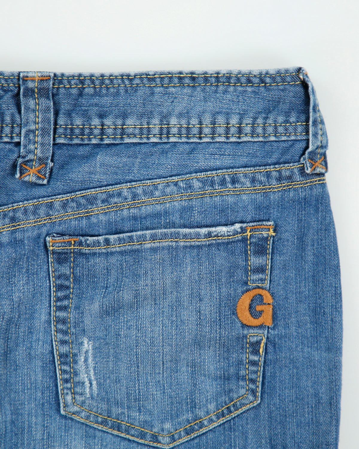 Vintage Y2K 00s Guess Jeans Double Side Zip Denim Mini Skirt - S