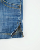 Vintage Y2K 00s Guess Jeans Double Side Zip Denim Mini Skirt - S