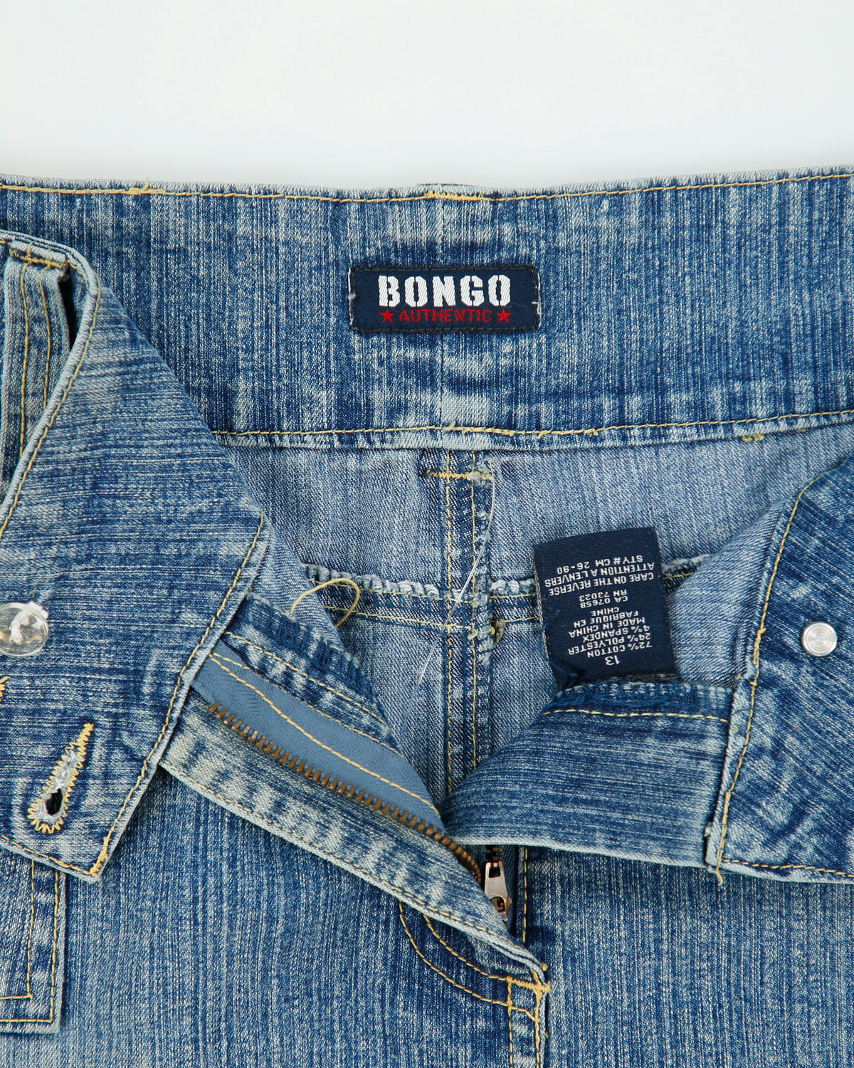 Vintage Y2K 00s Bongo Jeans Denim Mini Skirt - M