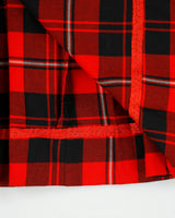 Vintage 1970s The Tall Shop Wool Wrap Checked Pleated Skirt - XS