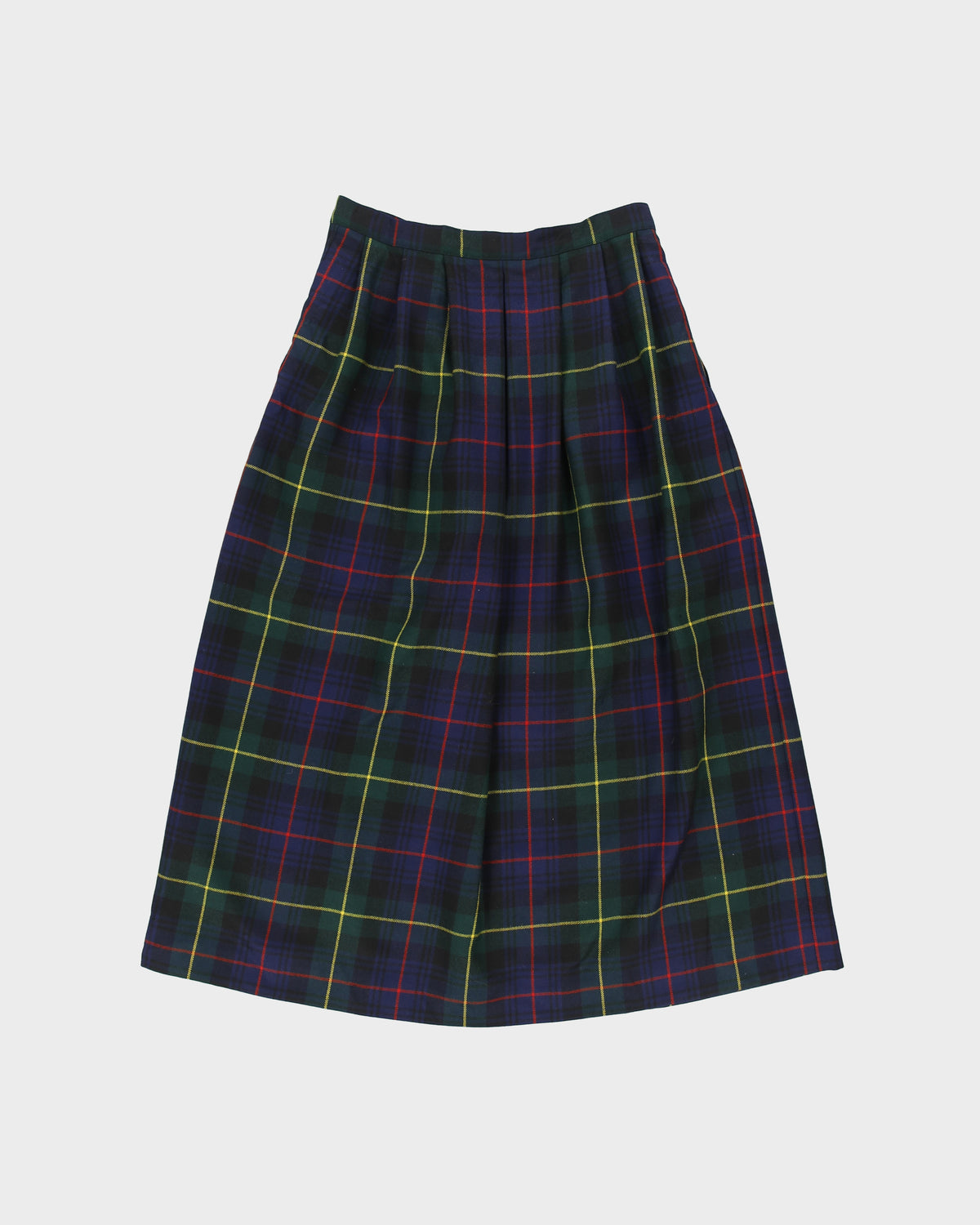 Vintage 1990s Charter Club Wool Checked Skirt - XS