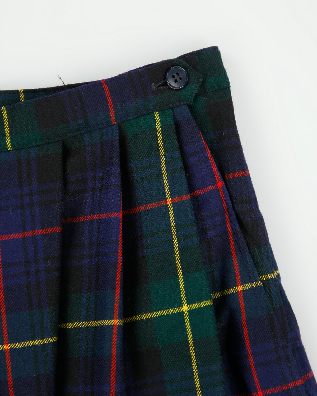 Vintage 1990s Charter Club Wool Checked Skirt - XS
