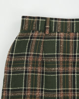 Vintage 1980s Lucia Wool Blend Checked Pencil Skirt - XS
