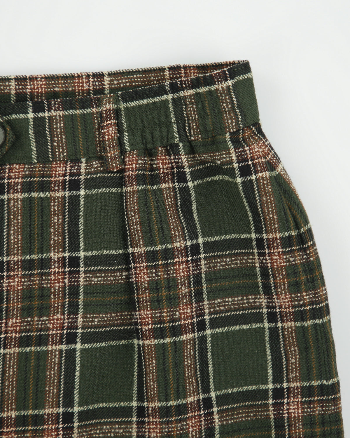 Vintage 1980s Lucia Wool Blend Checked Pencil Skirt - XS