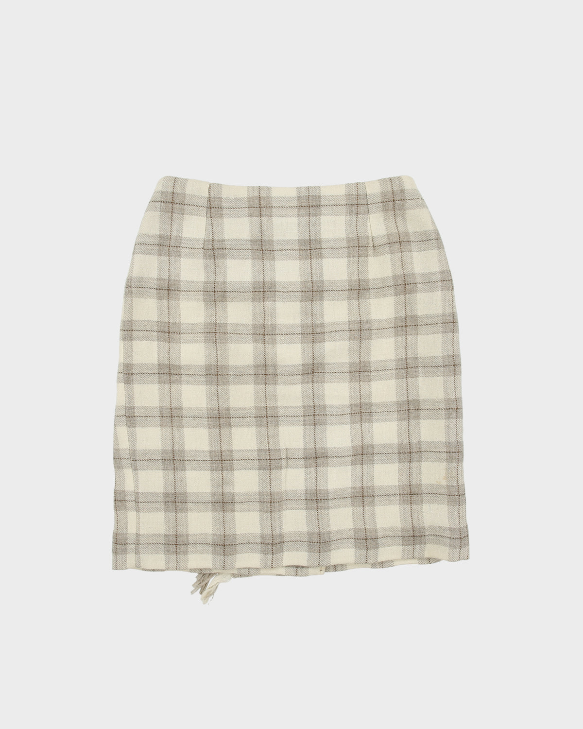 Vintage 1980s Insolite Wool Wrap Tassel Skirt - XS