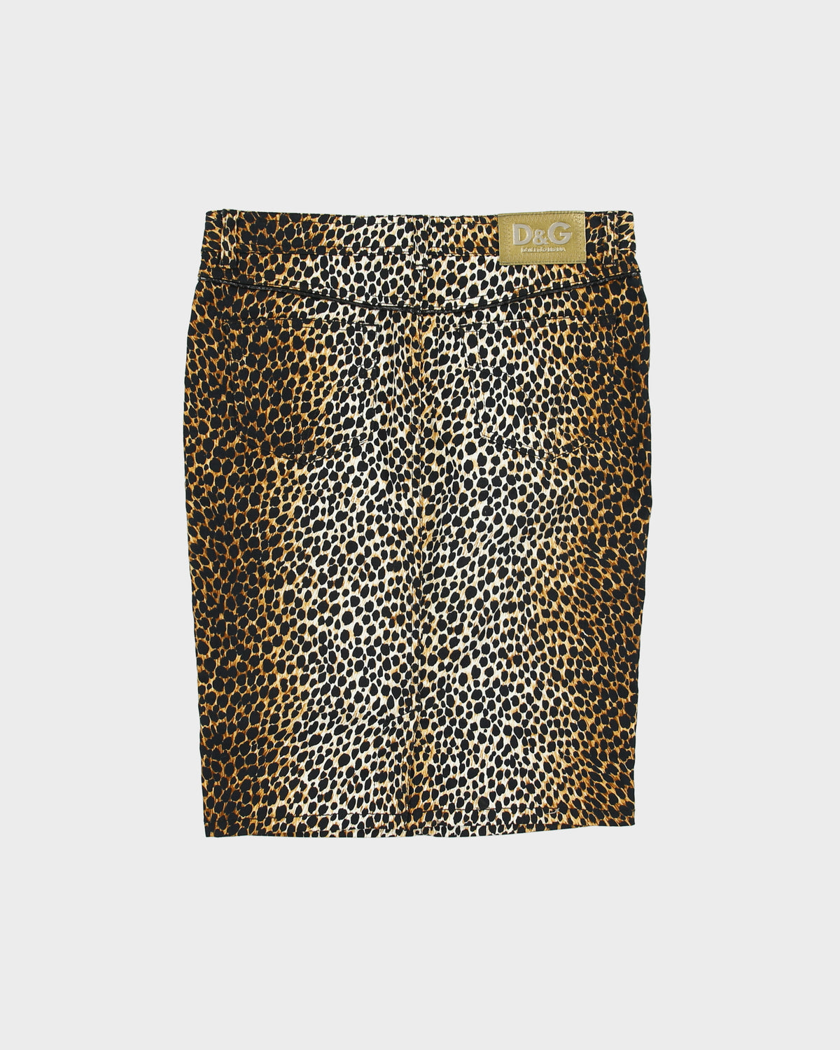 Vintage S/S 2010 Dolce &amp; Gabbana Leopard Print Skirt - S