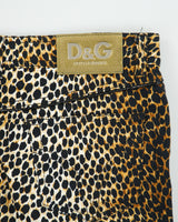 Vintage S/S 2010 Dolce &amp; Gabbana Leopard Print Skirt - S