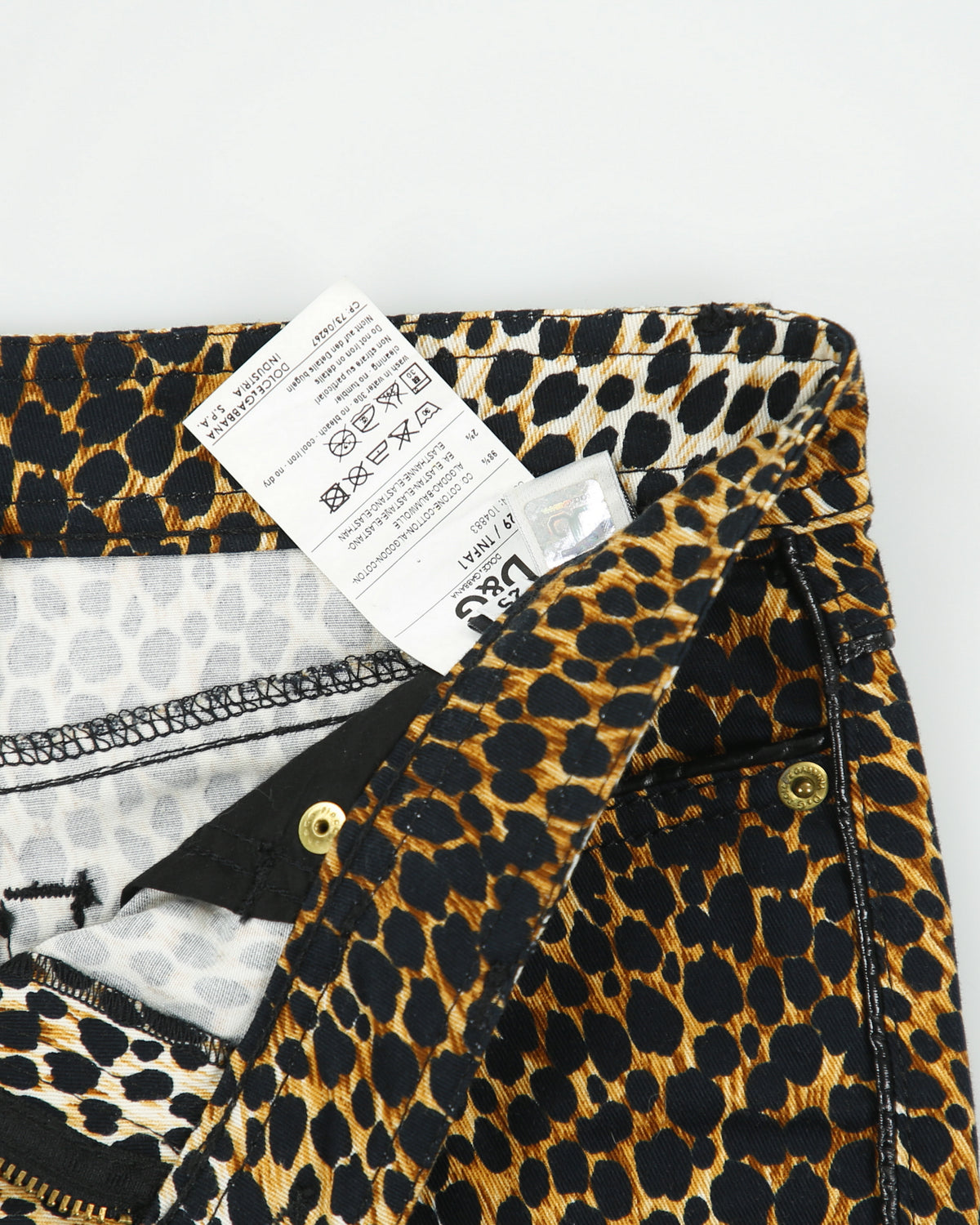 Vintage S/S 2010 Dolce &amp; Gabbana Leopard Print Skirt - S
