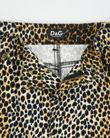 Vintage S/S 2010 Dolce &amp; Gabbana Leopard Print Skirt - S