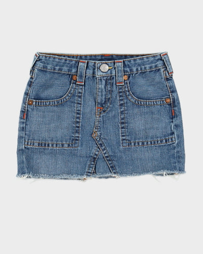 Y2K 00s True Religion Mini With Raw Hem - XS