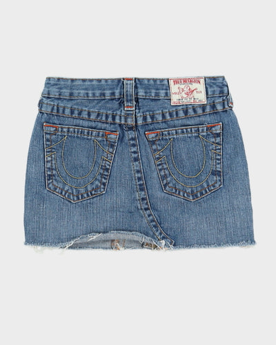 Y2K 00s True Religion Mini With Raw Hem - XS