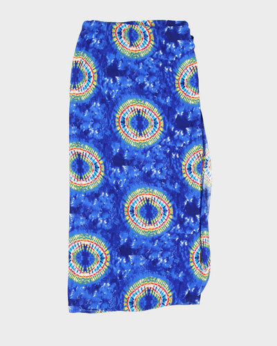 Blue Beach Maxi Wrap Skirt - Adjustable