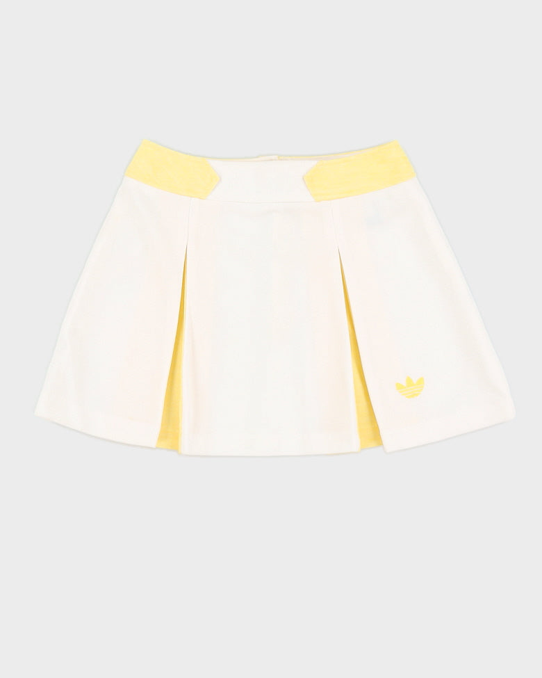 1990s Adidas White Tennis Mini Skirt - XS