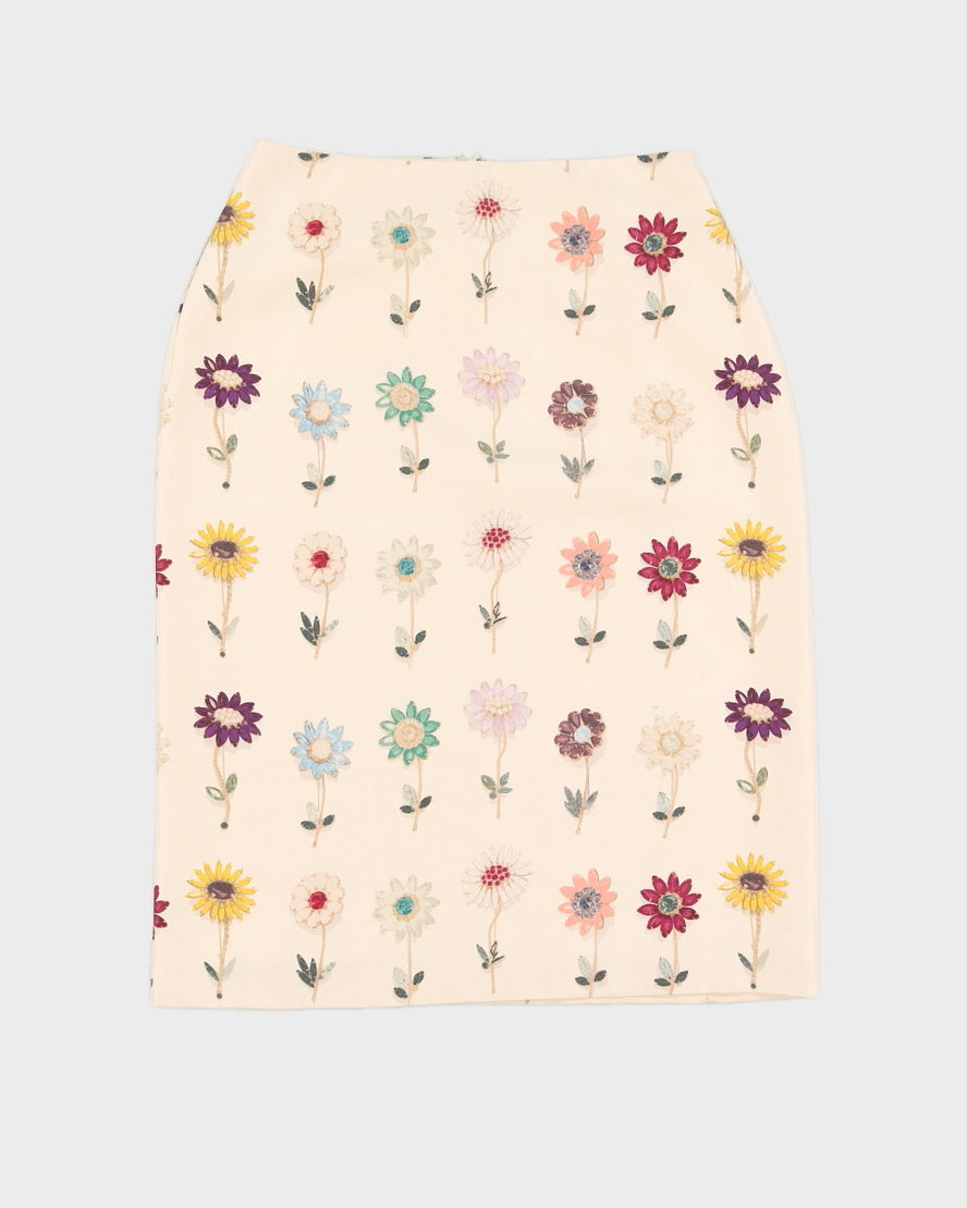 Maurizio Pecoraro Flower Print Skirt - S