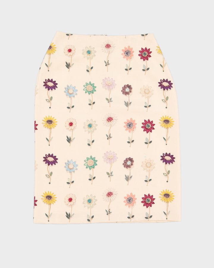 Maurizio Pecoraro Flower Print Skirt - S