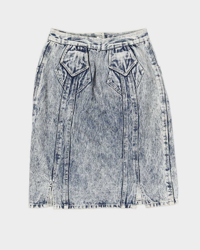 00s Stone Washed Denim Pencil Skirt - S