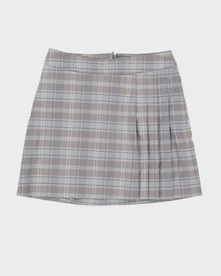 Y2K 00s Nike Golf Grey Plaid Skort - S