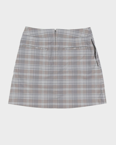 Y2K 00s Nike Golf Grey Plaid Skort - S