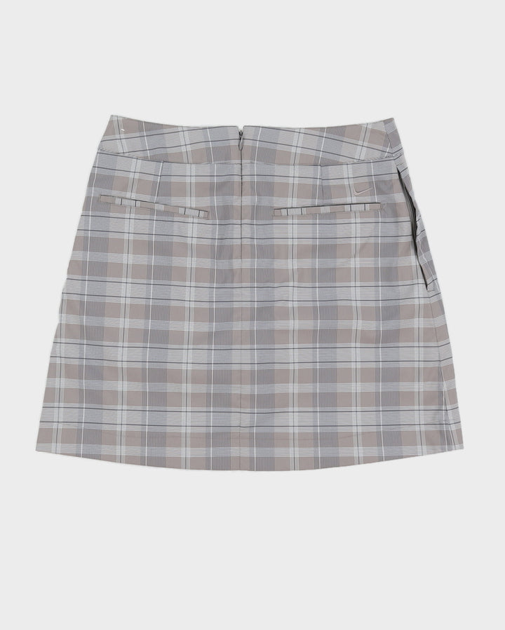 Y2K 00s Nike Golf Grey Plaid Skort - S