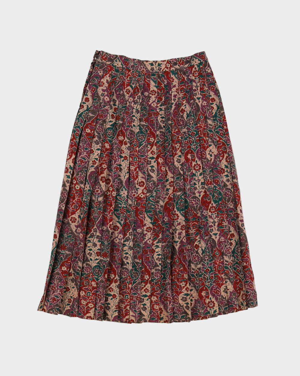 Vintage 80s Jaegar Pleated Midi Skirt - XS