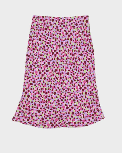 Y2K 00s Le Chateau Purple Spotty Skirt - S