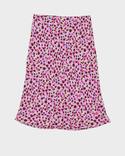 Y2K 00s Le Chateau Purple Spotty Skirt - S