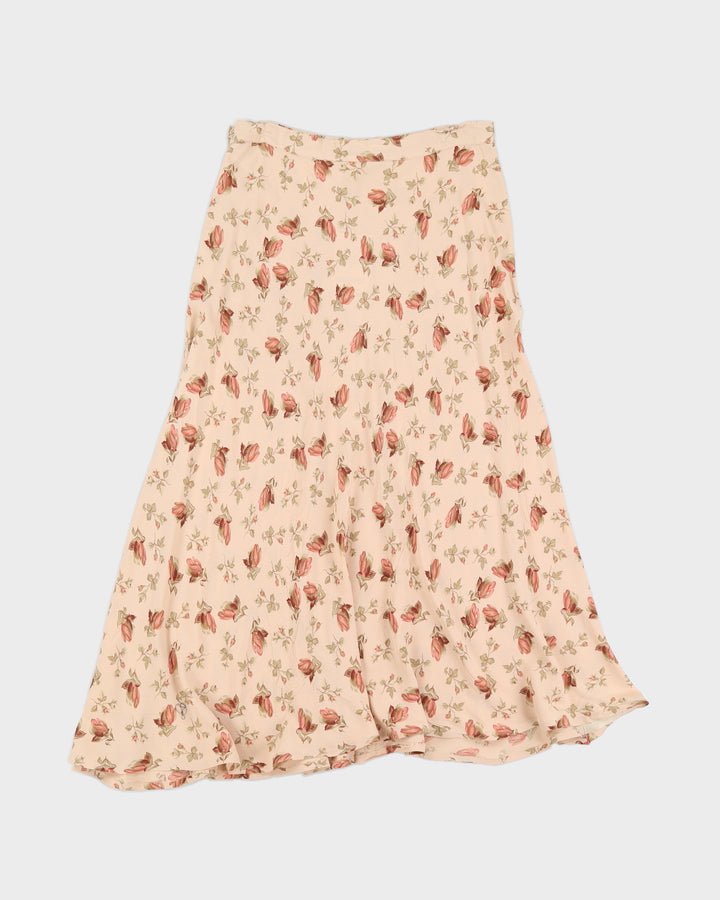Vintage Pink Floral Eddie Bauer Skirt - L