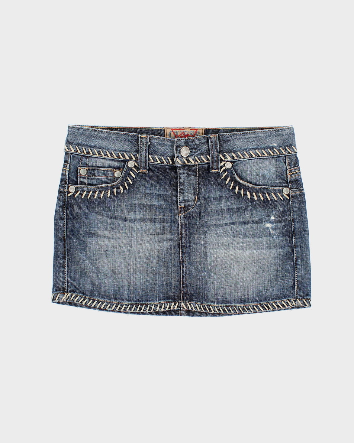 Y2K 00s Guess Denim Mini Skirt - M