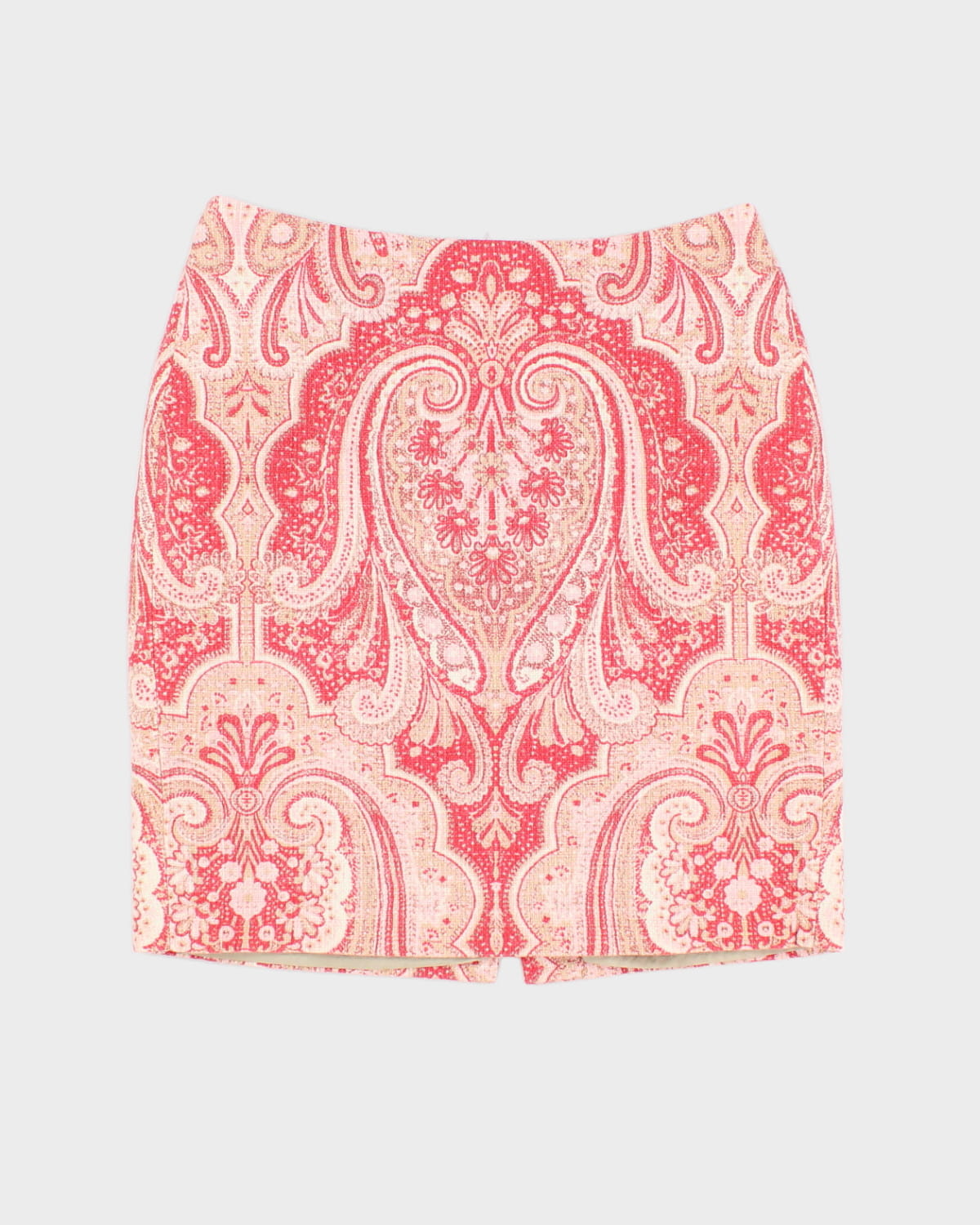 Tommy Hilfiger Pink Woven Patterned Skirt - M