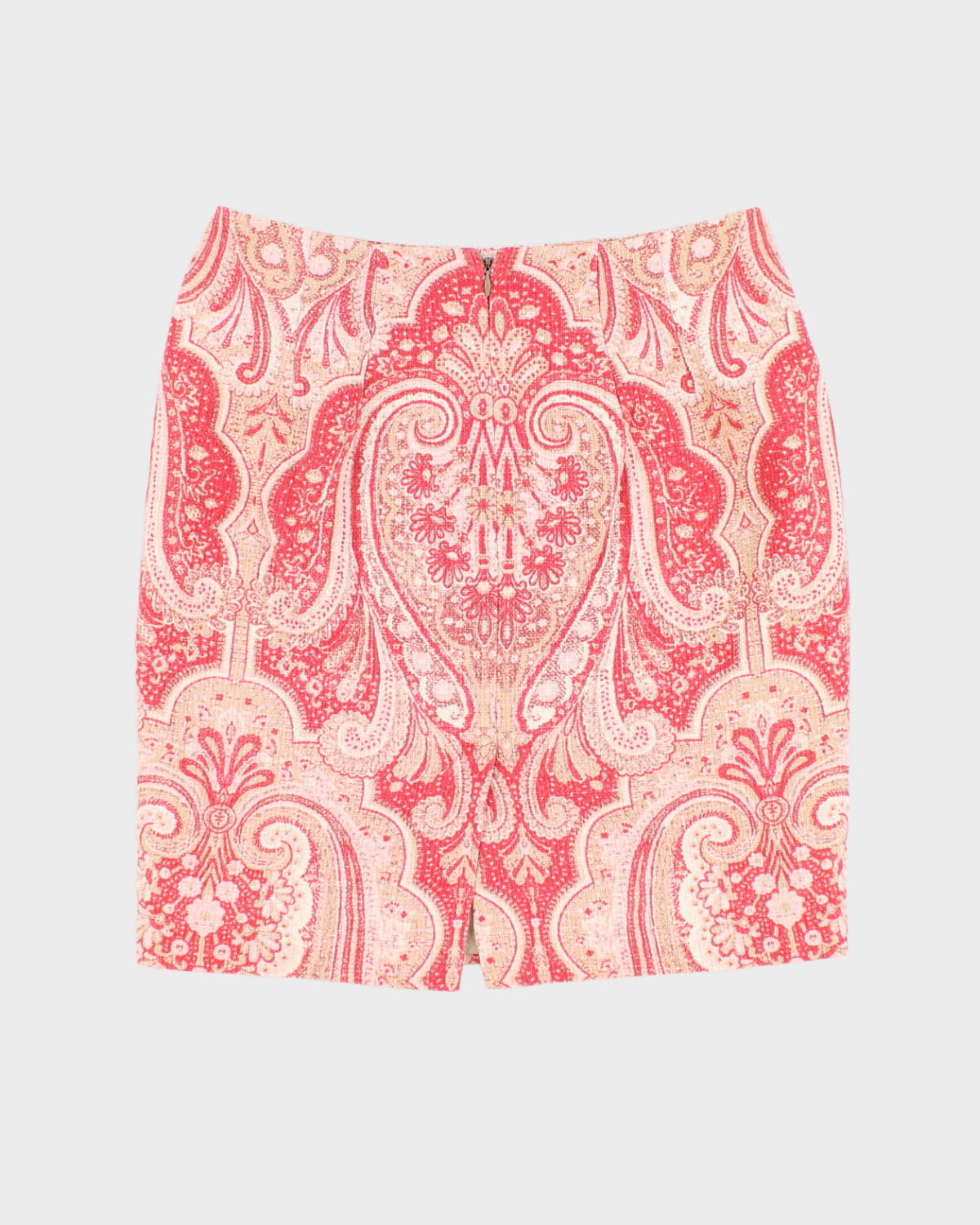 Tommy Hilfiger Pink Woven Patterned Skirt - M